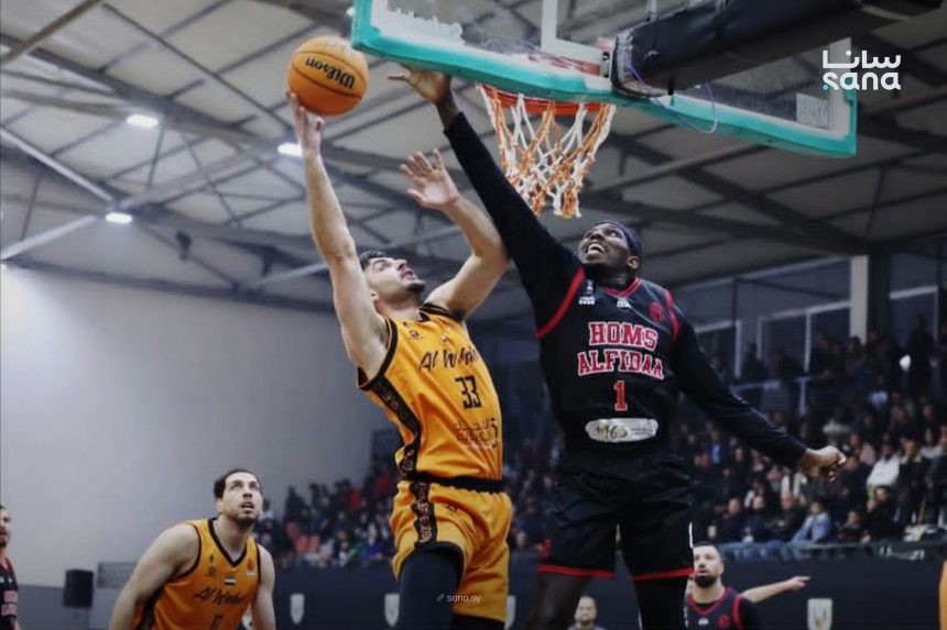 الوحدة يفوز على حمص الفداء بدوري كرة السلة للرجال
